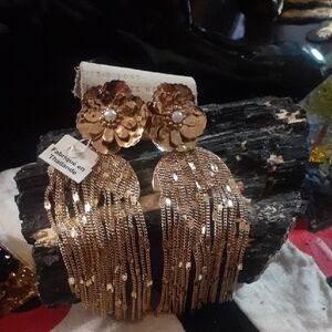 Anthroplogie Elegant floral  Earrings